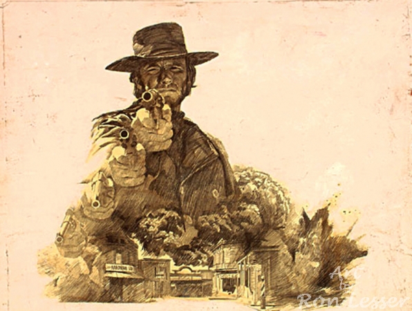 movie poster art, Pale Rider