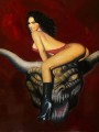 Vampirella Atop The Monster 